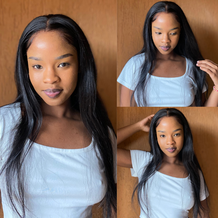 [aya.ndaa]'s Special Link NatureMAX™ Pre-do Lagos Hairline Flexi Fit Invisi Drawstring Cap Silky Straight Glueless 13x4 Frontal HD Lace Wig Pre-Cut Lace