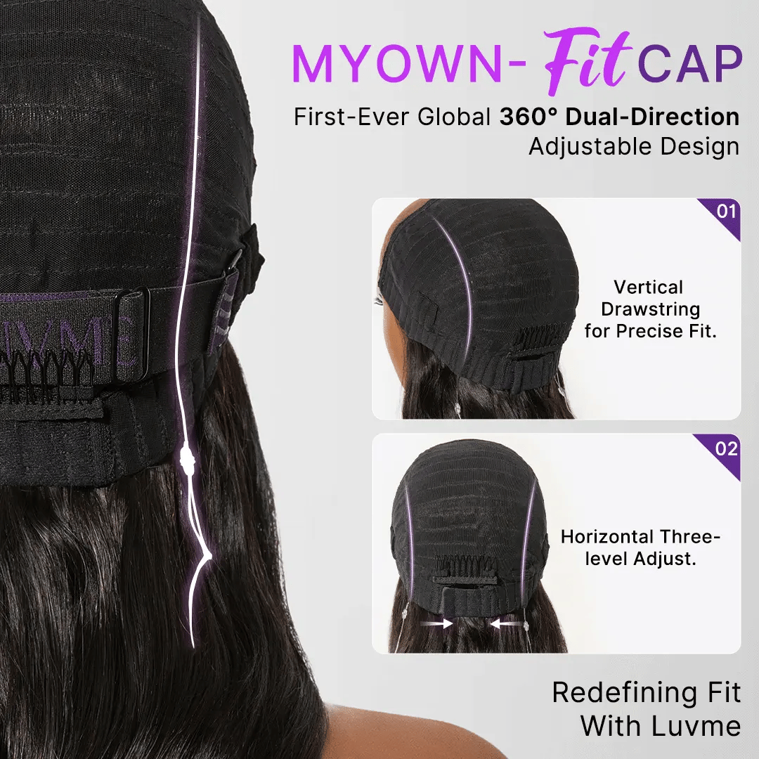 special I MyOwn-Fit™ PartingMax Glueless Personalized Comfort Wig 180% Density Regular Cap/ 250% Density Drawstring Cap Bone Straight with Baby Hair 7x6 Closure HD Lace Wig Pre Cut & Plucked & Bleached Ready to Go