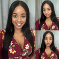 [ginatheguest]'s Special Link NatureMAX™ 180% Density Silky Straight Glueless Ear-to-ear 13x4 HD Lace Front Wig Pre-Cut Lace Flexi-Fit Drawstring Cap