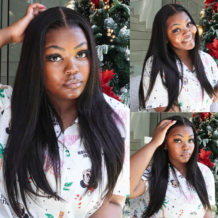 [mrs_sandyy]'s Special Link NatureMAX™ 180% Density Silky Straight Glueless Ear-to-ear 13x4 HD Lace Front Wig Pre-Cut Lace Flexi-Fit Drawstring Cap