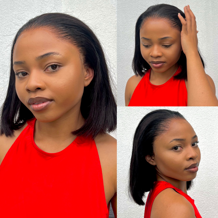[sphesihle_duze]'s Special Link NatureMAX™ Pre-do Lagos Hairline Flexi Fit Invisi Drawstring Cap Silky Straight Bob 13x4 Frontal HD Lace Wig Pre-Cut Lace