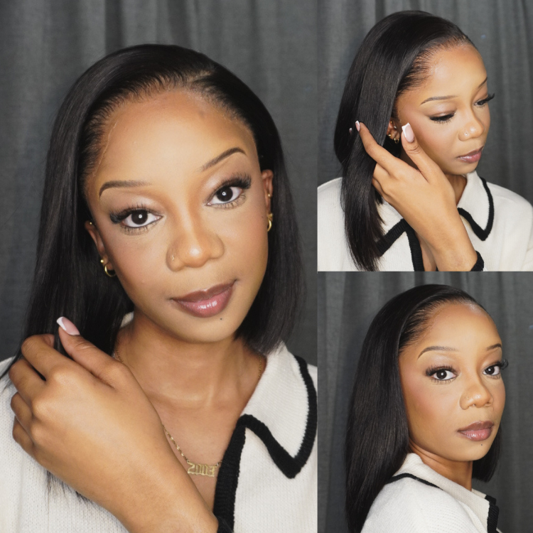 [maggiie.rs]'s Special Link NatureMAX™ Pre-do Lagos Hairline Flexi Fit Invisi Drawstring Cap Silky Straight Bob 13x4 Frontal HD Lace Wig Pre-Cut Lace