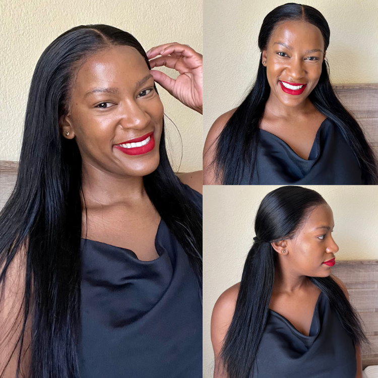 [palesa_shabangu]'s Special Link PreMax Wigs - Flexi-Fit Silky Straight Invisi Drawstring Cap & HD Lace & Regular Lace Glueless 13x4 Frontal Lace Human Hair Wig Pre-Cut Lace