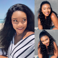 [nelisa_msila]'s Special Link PreMax 180% / 220% Density Water Wave Glueless Flexi-Fit Drawstring 13x4 Frontal Lace Fluffy Curly Wig Pre-Cut Lace