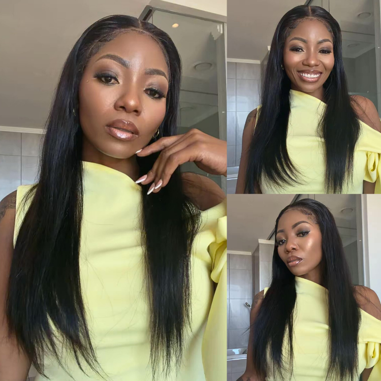 [boitumelokatali]'s Special Link NatureMAX™ 180% Density Silky Straight Glueless Ear-to-ear 13x4 HD Lace Front Wig Pre-Cut Lace Flexi-Fit Drawstring Cap