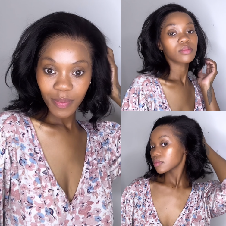 [_tebo.m]'s Special Link NatureMAX™ Pre-do Lagos Hairline Flexi Fit Invisi Drawstring Cap Silky Straight Bob 13x4 Frontal HD Lace Wig Pre-Cut Lace