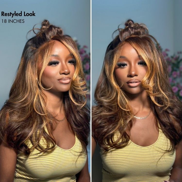 Worth | SouthKiss Hair PartingMax Glueless Wig Ash Blonde Highlight Elegant Body Wave 7x6 Closure HD Lace Human Hair Wig Pre-Cut Lace