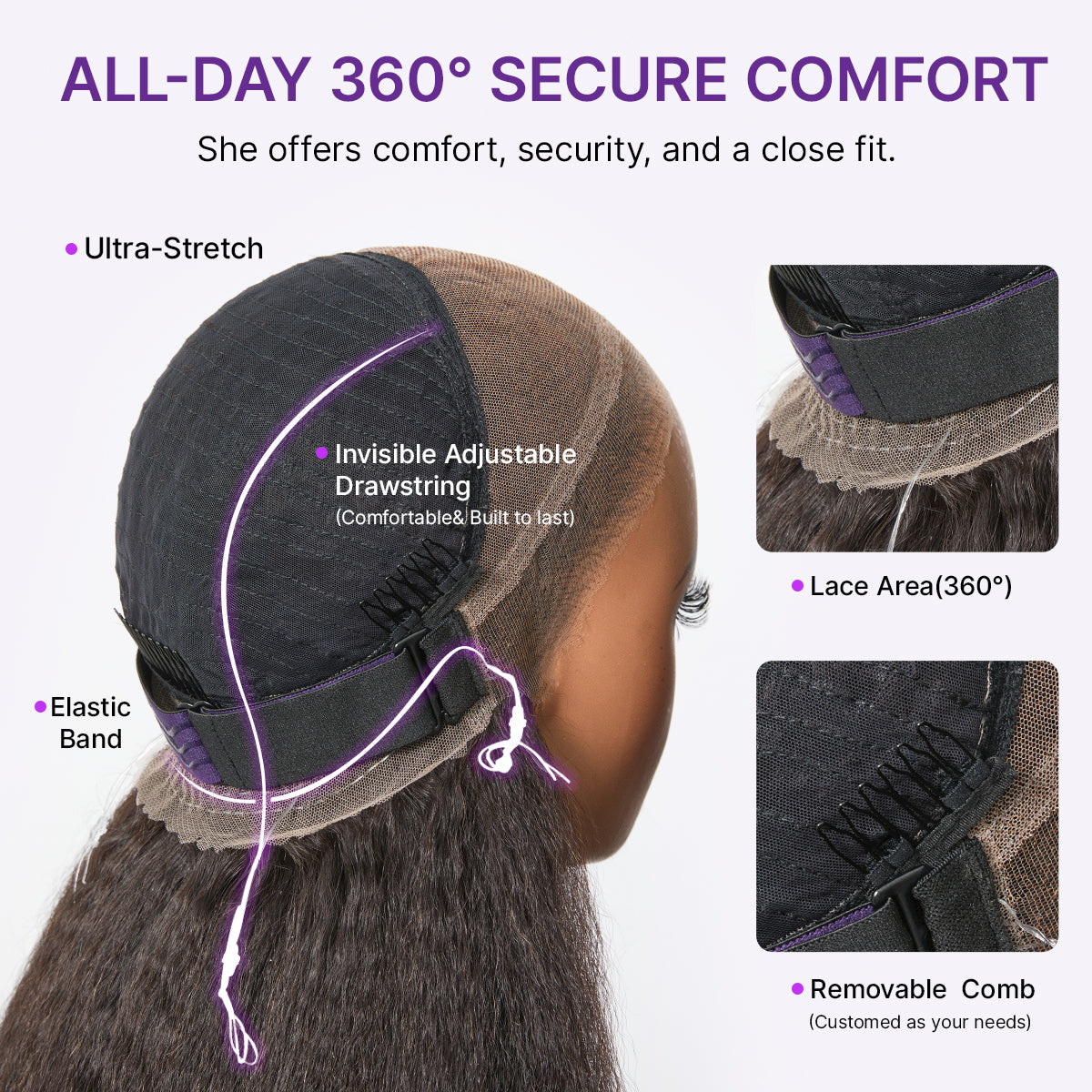 [kim.moleleki]'s Special Link MyOwn-Fit™ 360 HD Lace Free Parting Water Wave Wig Flexi-Fit Invisi Drawstring Cap & Pre-Cut Lace