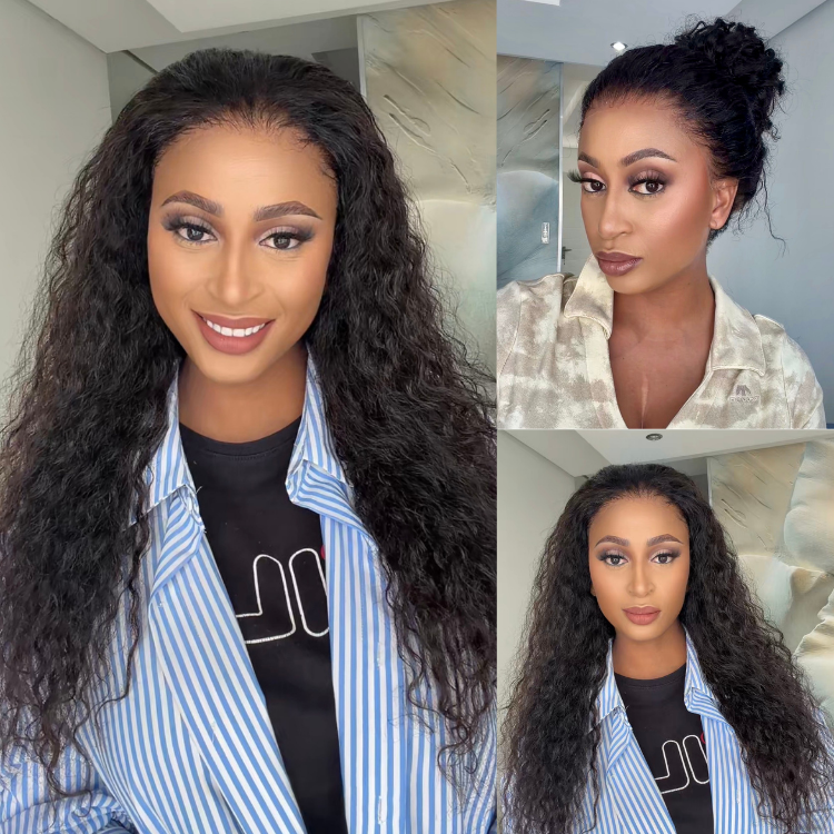 [mrs_nthabie]'s Special Link PreMax Wigs | Flexi-Fit Invisi Drawstring Cap 360 HD Lace Water Wave Wig Pre-Cut Lace