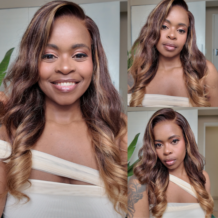 [showup_nompi]'s Special Link SouthKiss All-Day Comfort™ Wig 180% Density Sun-Kissed Blonde Ombre Highlight Loose Body Wave Glueless 7x6 Closure HD Lace Wig Pre-Cut Lace