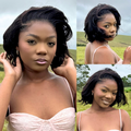 [the.light.child]'s Special Link NatureMAX™ Pre-do Lagos Hairline Flexi Fit Invisi Drawstring Cap Silky Straight Bob 13x4 Frontal HD Lace Wig Pre-Cut Lace