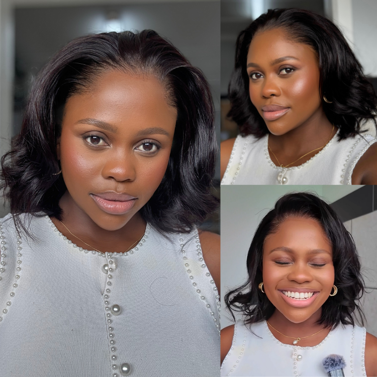[zona_davani]'s Special Link NatureMAX™ Pre-do Lagos Hairline Flexi Fit Invisi Drawstring Cap Silky Straight Bob 13x4 Frontal HD Lace Wig Pre-Cut Lace