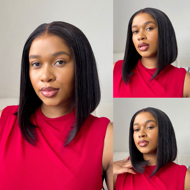 [onaoliphant]'s Special Link NatureMAX™ Pre Lagos Hairline Flexi Fit Invisi Drawstring Cap Silky Straight Bob 13x4 Frontal HD Lace Wig Pre-Cut Lace
