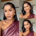 [nikkishange]'s Special Link NatureMAX™ Pre Lagos Hairline Flexi Fit Invisi Drawstring Cap Silky Straight Bob 13x4 Frontal HD Lace Wig Pre-Cut Lace