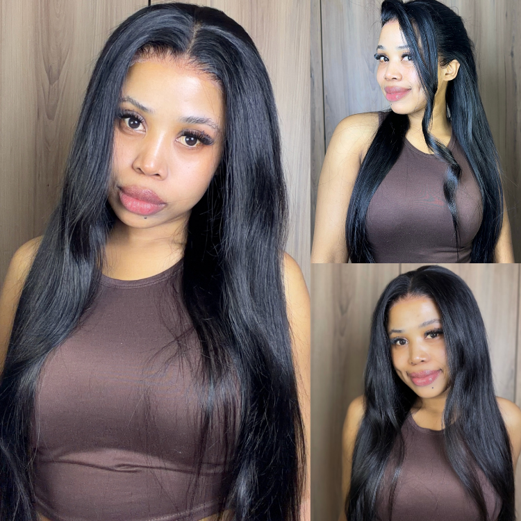 [_anniequinn]'s Special Link PreMax Wigs - Flexi-Fit Silky Straight Invisi Drawstring Cap & HD Lace & Regular Lace Glueless 13x4 Frontal Lace Human Hair Wig Pre-Cut Lace