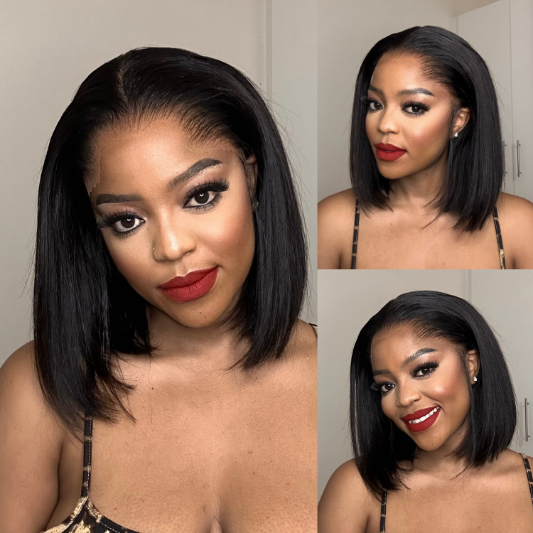 [boits_diale]'s Special Link NatureMAX™ Pre-do Lagos Hairline Flexi Fit Invisi Drawstring Cap Silky Straight Bob 13x4 Frontal HD Lace Wig Pre-Cut Lace