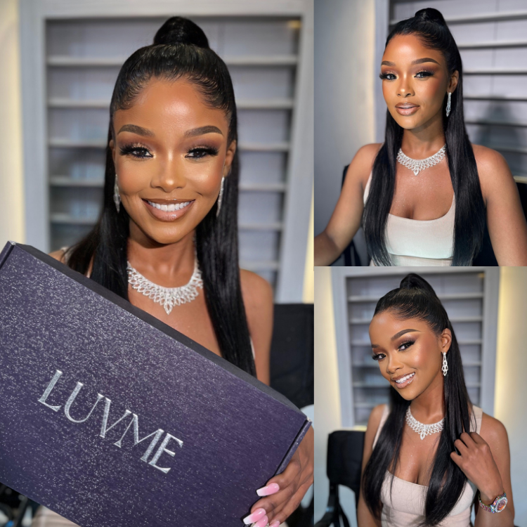 [nonhle_thema]'s Special Link NatureMAX™ Pre-do Lagos Hairline Flexi Fit Invisi Drawstring Cap Silky Straight Glueless 13x4 Frontal HD Lace Wig Pre-Cut Lace