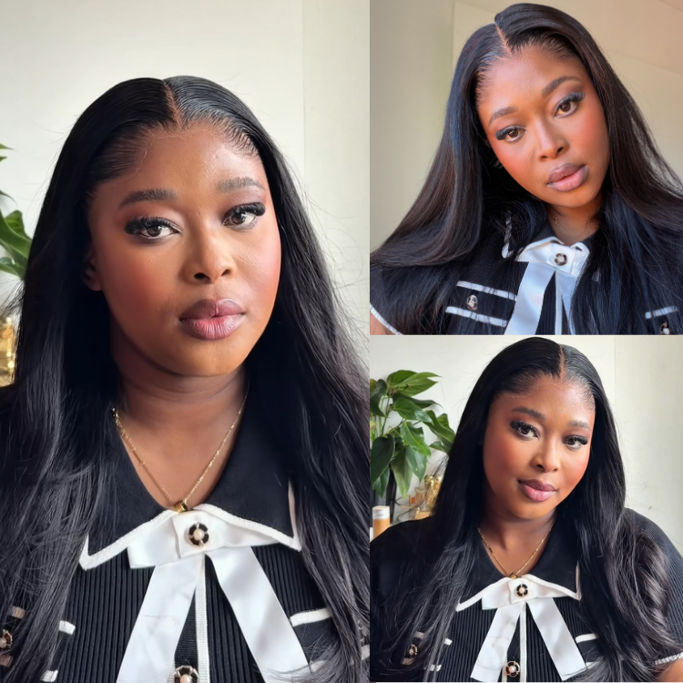 [popi_nyawo]'s Special Link NatureMAX™ Pre-do Lagos Hairline Flexi Fit Invisi Drawstring Cap Silky Straight Glueless 13x4 Frontal HD Lace Wig Pre-Cut Lace