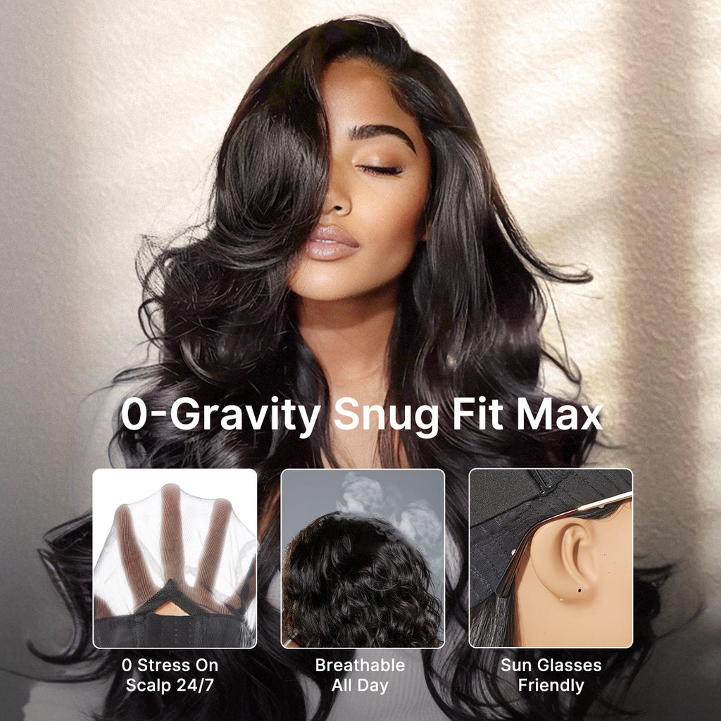 SouthKiss All-Day Comfort™ Wig Ombre Brown Silky Blunt Cut Bob Glueless 7x6 Closure HD Lace Wig Pre-Cut Lace