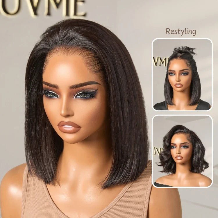 [lebomaetlane]'s Special Link Pre-do Lagos Hairline Flexi Fit Invisi Drawstring Cap Silky Straight Bob 13x4 Frontal HD Lace Wig Pre-Cut Lace