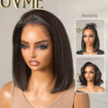 Pre-do Lagos Hairline Flexi Fit Invisi Drawstring Cap Silky Straight Bob 13x4 Frontal HD Lace Wig Pre-Cut Lace