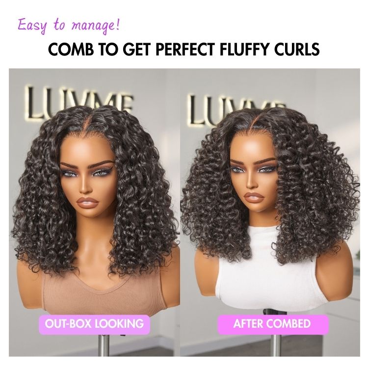 [third_one]'s Special Link VolumeMAX™ 220% Density ReadytoGo Beginner Friendly Chestnut Brown / Natural Black Glueless 5x5 Closure Lace HD Lace Curly Wig