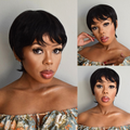 [snenhlanhla__m]'s Special Link Throw On & Go Short Cut with Bangs Wig Ultra Comfort Cotton Cap Glueless Wig Hair Loss Friendly