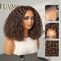 VolumeMAX™ 220% Density ReadytoGo Beginner Friendly Chestnut Brown / Natural Black Glueless 5x5 Closure Lace HD Lace Curly Wig