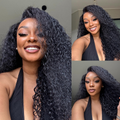 [kele_megano]'s Special LinkVolumeMAX™ 180% / 220% Density Water Wave Glueless Flexi-Fit Drawstring 13x4 Frontal Lace Fluffy Curly Wig Pre-Cut Lace