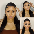 [phaellotshabalala]'s Special Link NatureMAX™ Pre-do Lagos Hairline Flexi Fit Invisi Drawstring Cap Natural Black & Copper Ombre Highlights Silky Straight Glueless 13x4 Frontal HD Lace Wig Pre-Cut Lace