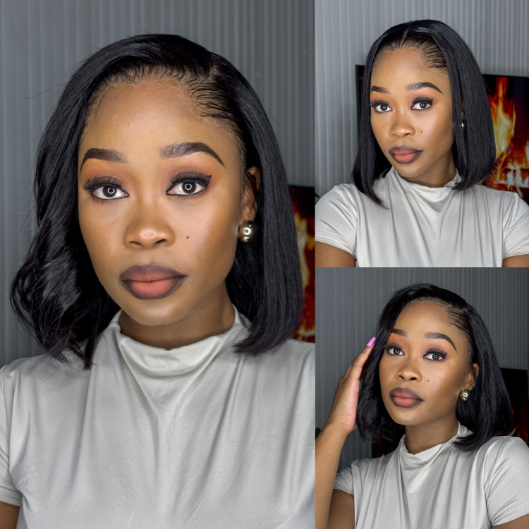 [lerato__mhlanga]'s Special Link NatureMAX™ Pre-do Lagos Hairline Flexi Fit Invisi Drawstring Cap Silky Straight Bob 13x4 Frontal HD Lace Wig Pre-Cut Lace