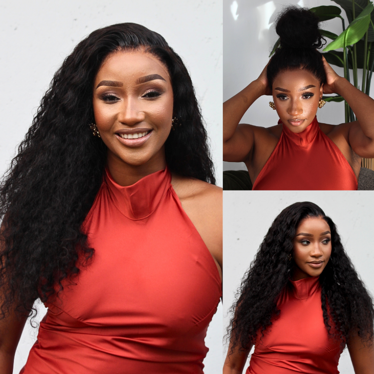 [zenandefunani]'s Special Link PreMax Wigs | Flexi-Fit Invisi Drawstring Cap 360 HD Lace Water Wave Wig Pre-Cut Lace