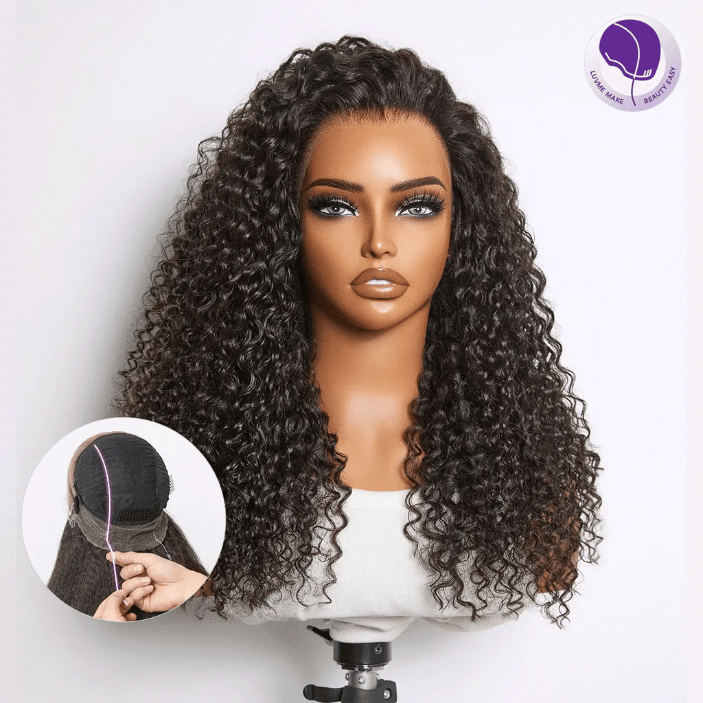special I MyOwn-Fit™ 360 HD Lace Free Parting Water Wave Wig Flexi-Fit Invisi Drawstring Cap & Pre-Cut Lace