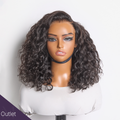 Outlet | Water Wave Minimalist Lace Closure HD Lace 100% Human Hair Wig