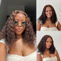 [munnyramaphakela]'s Special Link VolumeMAX™ 220% Density ReadytoGo Beginner Friendly Chestnut Brown / Natural Black Glueless 5x5 Closure Lace HD Lace Curly Wig