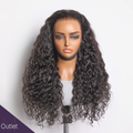 Outlet | Wate Wave Ear-to-ear Glueless 13x5 Frontal Long Curly Wig