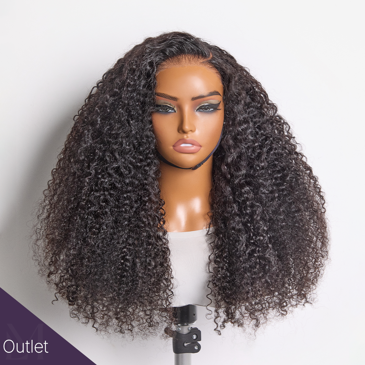Outlet | Kinky Curly Glueless 7x6 Lace Curly Wig