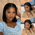 [thandolwethu_nkomo]'s Special Link NatureMAX™ Pre-do Lagos Hairline Flexi Fit Invisi Drawstring Cap Silky Straight Bob 13x4 Frontal HD Lace Wig Pre-Cut Lace