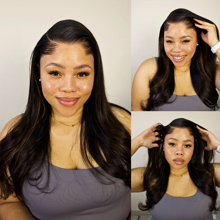 [phaellotshabalala]'s Special Link NatureMAX™ Pre-do Lagos Hairline Flexi Fit Invisi Drawstring Cap Copper Ombre Highlights Silky Straight Glueless 13x4 Frontal HD Lace Wig Pre-Cut Lace