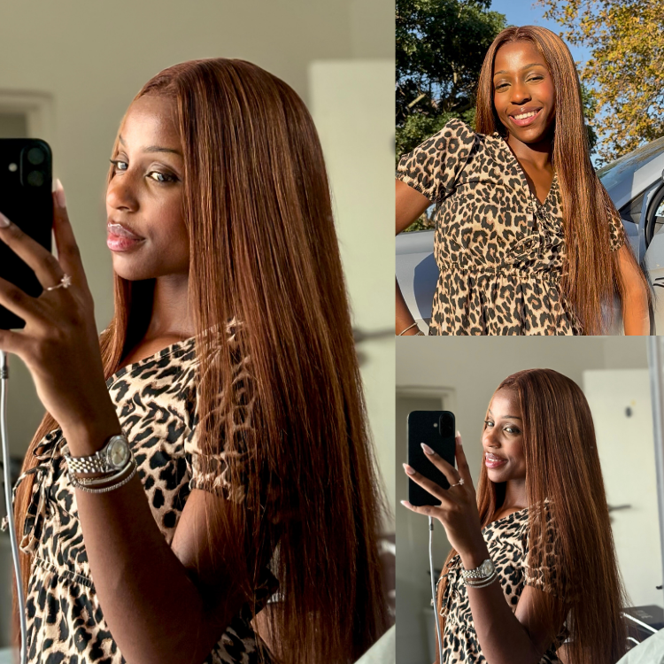[sibomchunuu]'s Special Link PreMax Wigs - Flexi-Fit Silky Straight Invisi Drawstring Cap Honey Blonde Highlight Glueless 13x4 Frontal Lace Human Hair Wig Pre-Cut Lace
