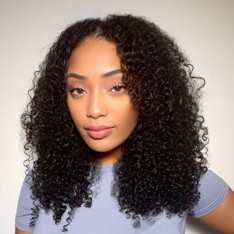 Outlet | Kinky Curly Glueless HD Y Lace Curly Wig