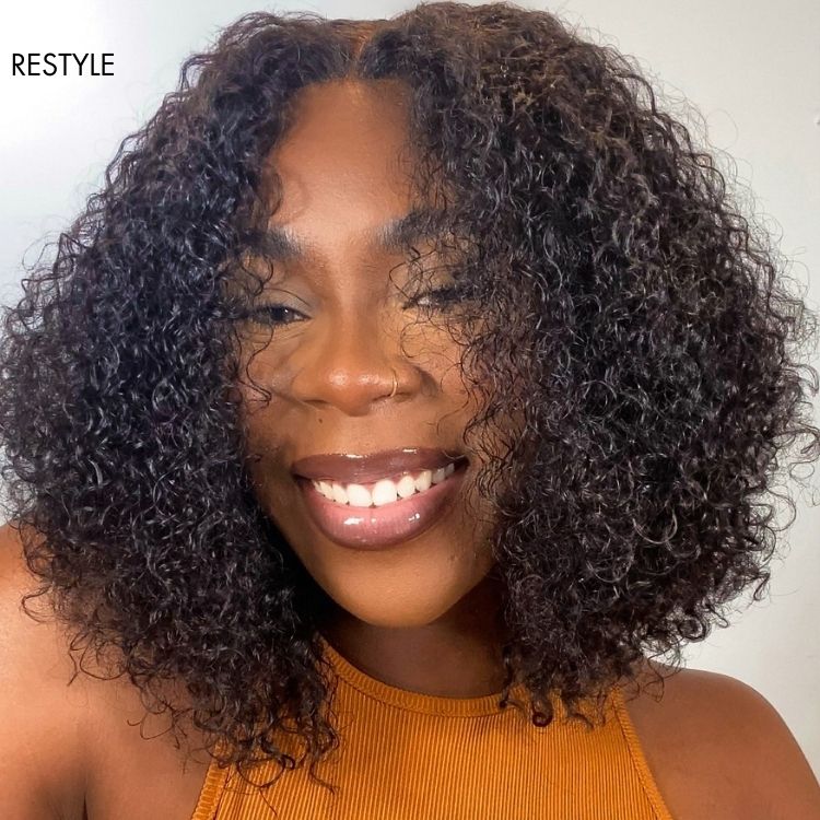 Outlet | Kinky Curly Glueless HD Y Lace Curly Wig