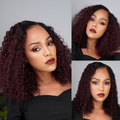 [morgantasneem]'s Special Link VolumeMAX™ 200% Density ReadytoGo Beginner Friendly Burgundy Glueless 5x5 Closure Lace HD Lace 14 inches Curly Wig