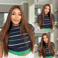 [mrs_mqela]'s Special Link PreMax Wigs - Flexi-Fit Silky Straight Invisi Drawstring Cap Honey Blonde Highlight Glueless 13x4 Frontal Lace Human Hair Wig Pre-Cut Lace