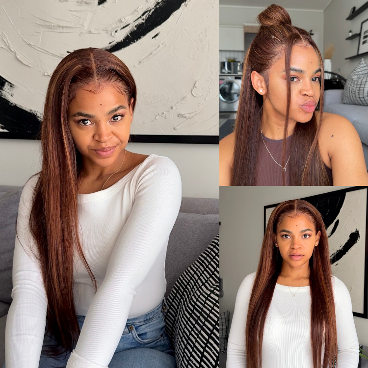 [tshego_chale]'s Special Link PreMax Wigs - Flexi-Fit Silky Straight Invisi Drawstring Cap Honey Blonde Highlight Glueless 13x4 Frontal Lace Human Hair Wig Pre-Cut Lace