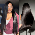 special I MyOwn-Fit™ PartingMax Glueless Personalized Comfort Wig 180% Density Regular Cap/ 250% Density Drawstring Cap Bone Straight with Baby Hair 7x6 Closure HD Lace Wig Pre Cut & Plucked & Bleached Ready to Go
