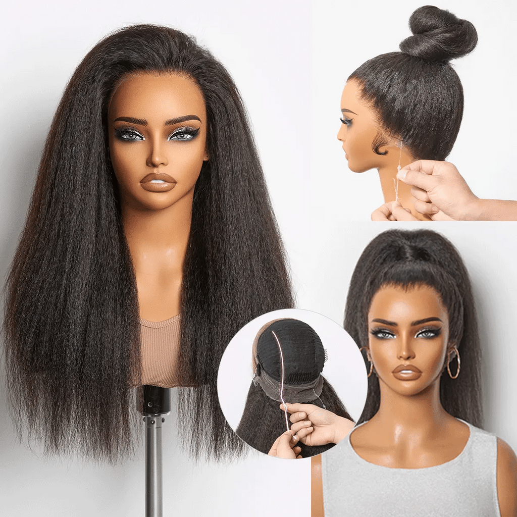 [judy_logan01]'s Special Link MyOwn-Fit™ 360 HD Lace Kinky Straight Wig Flexi-Fit Invisi Drawstring Cap & Pre-Cut Lace