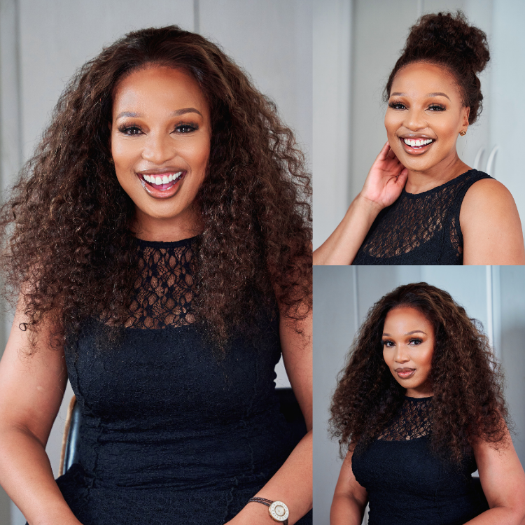 [phindilegwala_official]'s Special Link VolumeMAX™ 200% Density Brown Highlights Flexi-Fit Invisi Drawstring Cap Glueless 360 Lace Super Natural Hairline Water Wave Free Part 100% Human Hair Wig