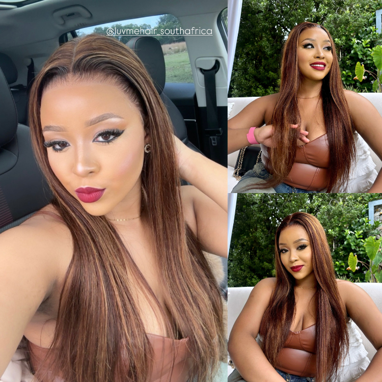 [lesa_molapo]'s Special Link PreMax Wigs - Flexi-Fit Silky Straight Invisi Drawstring Cap Honey Blonde Highlight Glueless 13x4 Frontal Lace Human Hair Wig Pre-Cut Lace