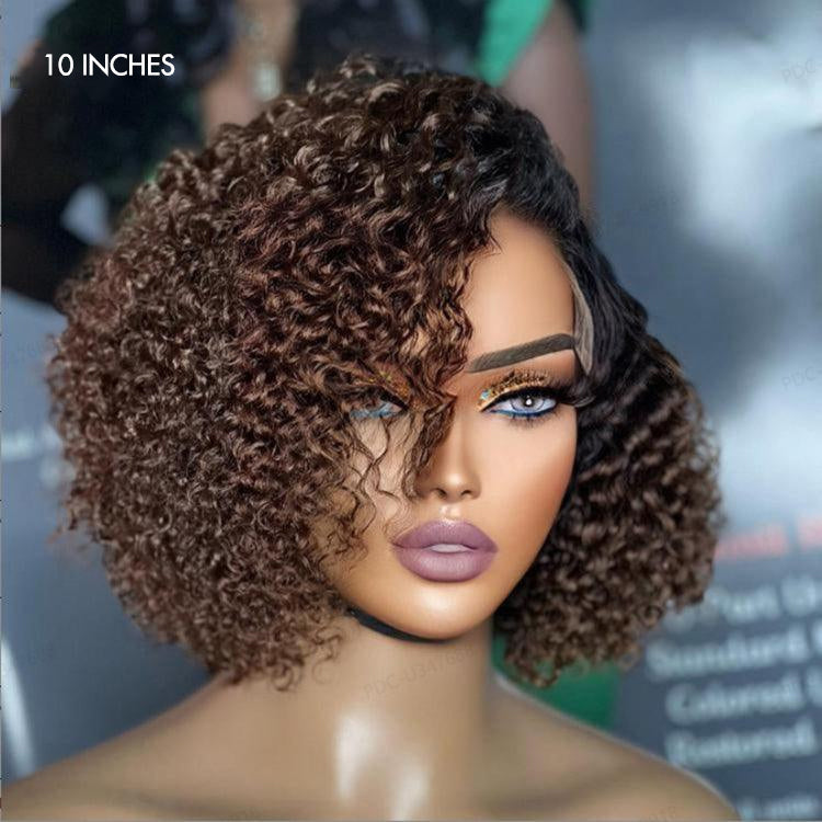 Worth I ReadytoGo Ombre Brown Fluffy Kinky Curl Glueless HD Lace Pre-cut lace Wig